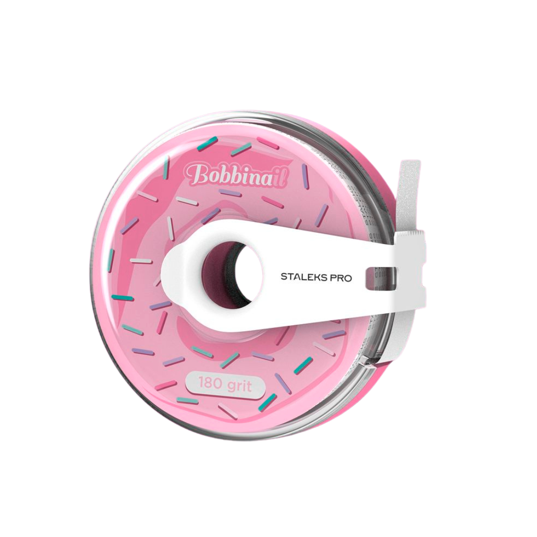 Disposable White Nail File Roll in a Plastic Case